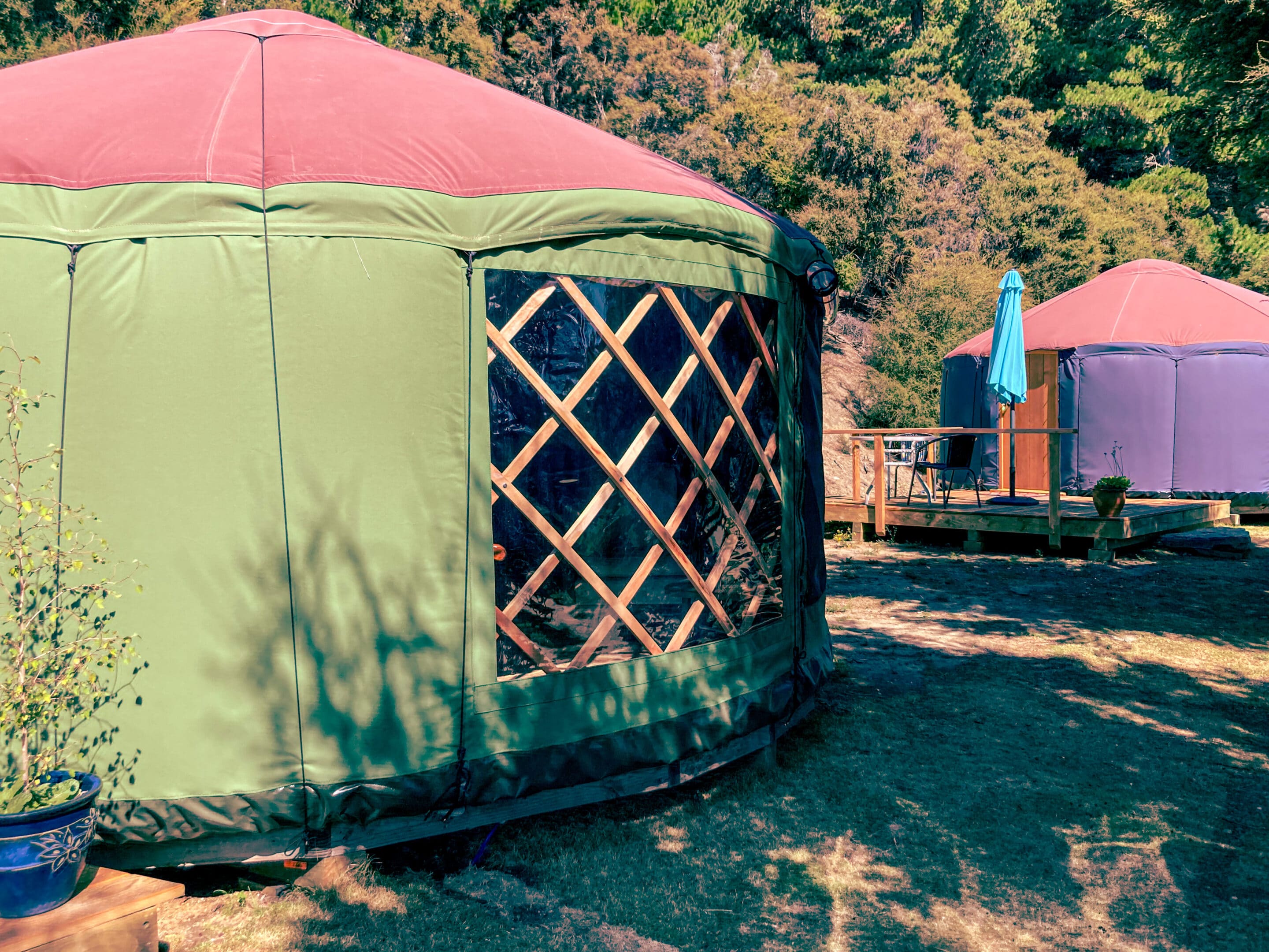 Yurt accommodation - Outlet Camp Wānaka