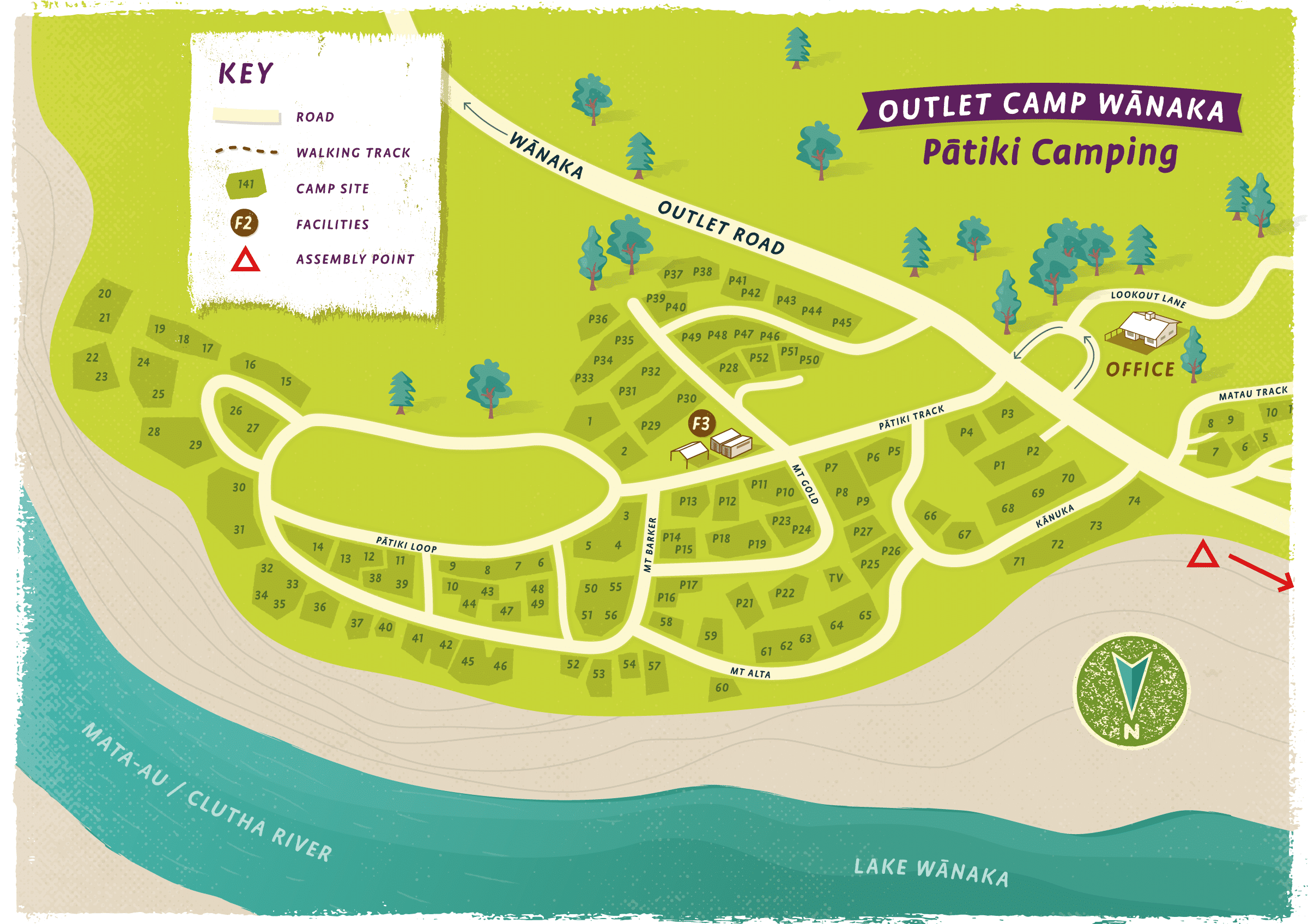 Outlet Camp Wānaka - Pātiki Camping